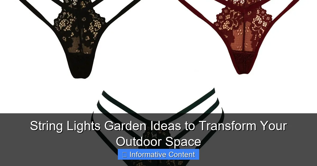 String Lights Garden Ideas to Transform Your Outdoor Space