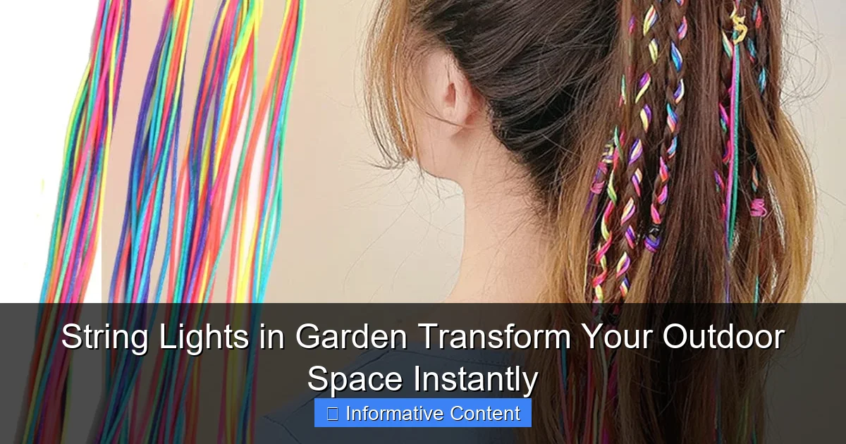 String Lights in Garden Transform Your Outdoor Space Instantly