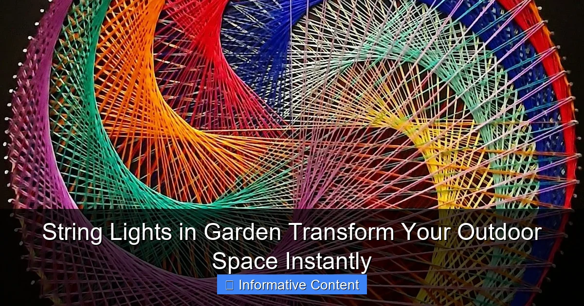 String Lights in Garden Transform Your Outdoor Space Instantly
