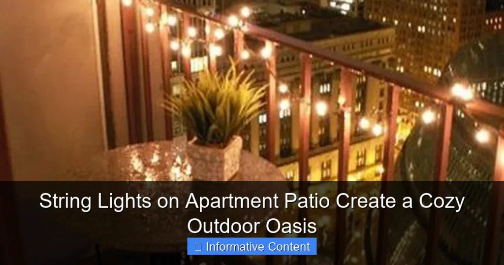String Lights on Apartment Patio Create a Cozy Outdoor Oasis