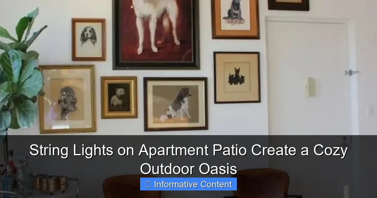 String Lights on Apartment Patio Create a Cozy Outdoor Oasis