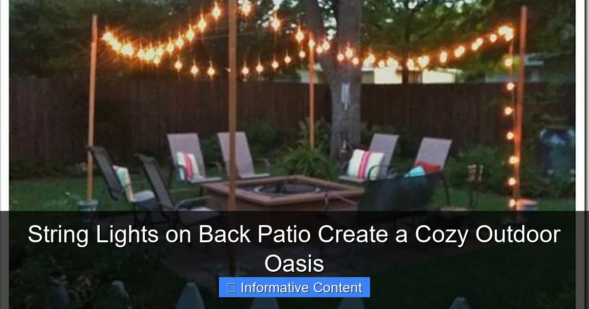 String Lights on Back Patio Create a Cozy Outdoor Oasis
