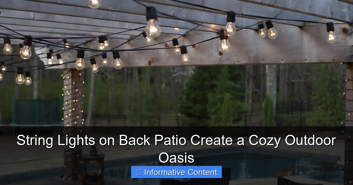 String Lights on Back Patio Create a Cozy Outdoor Oasis