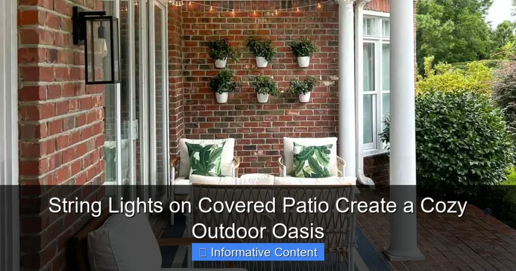 String Lights on Covered Patio Create a Cozy Outdoor Oasis
