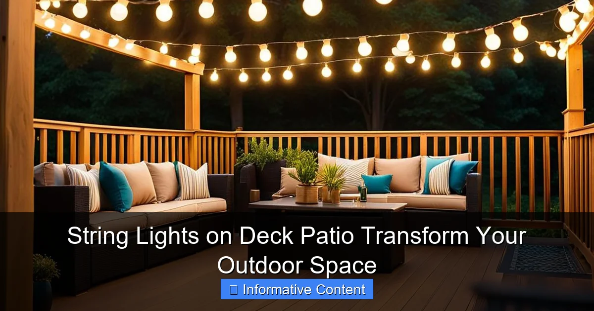 String Lights on Deck Patio Transform Your Outdoor Space