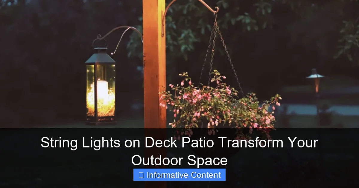 String Lights on Deck Patio Transform Your Outdoor Space