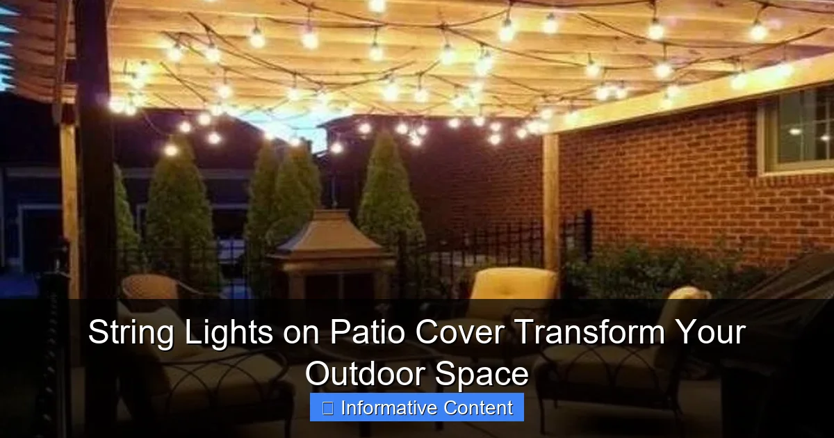 String Lights on Patio Cover Transform Your Outdoor Space