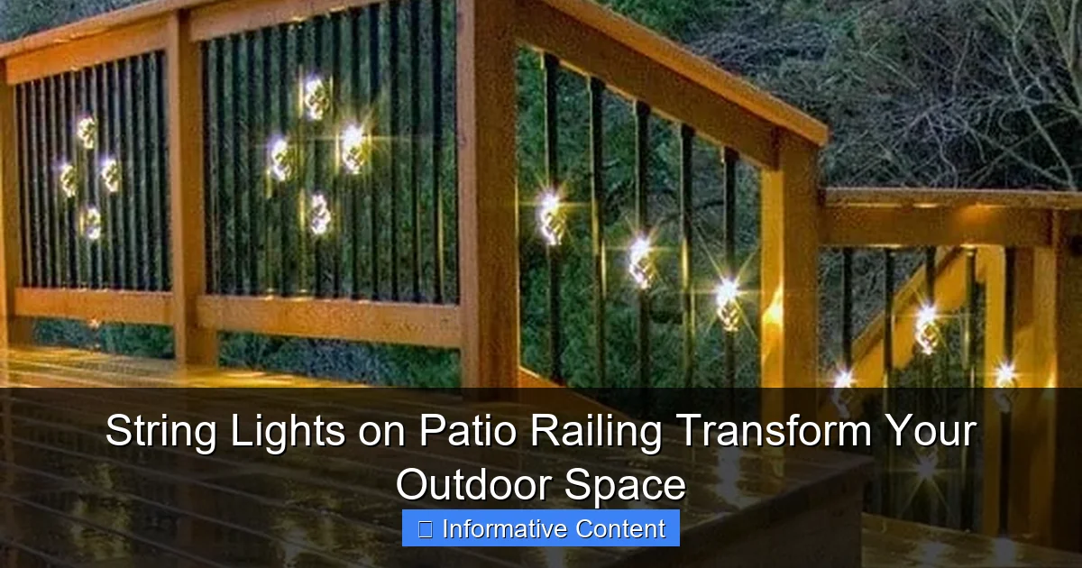 String Lights on Patio Railing Transform Your Outdoor Space