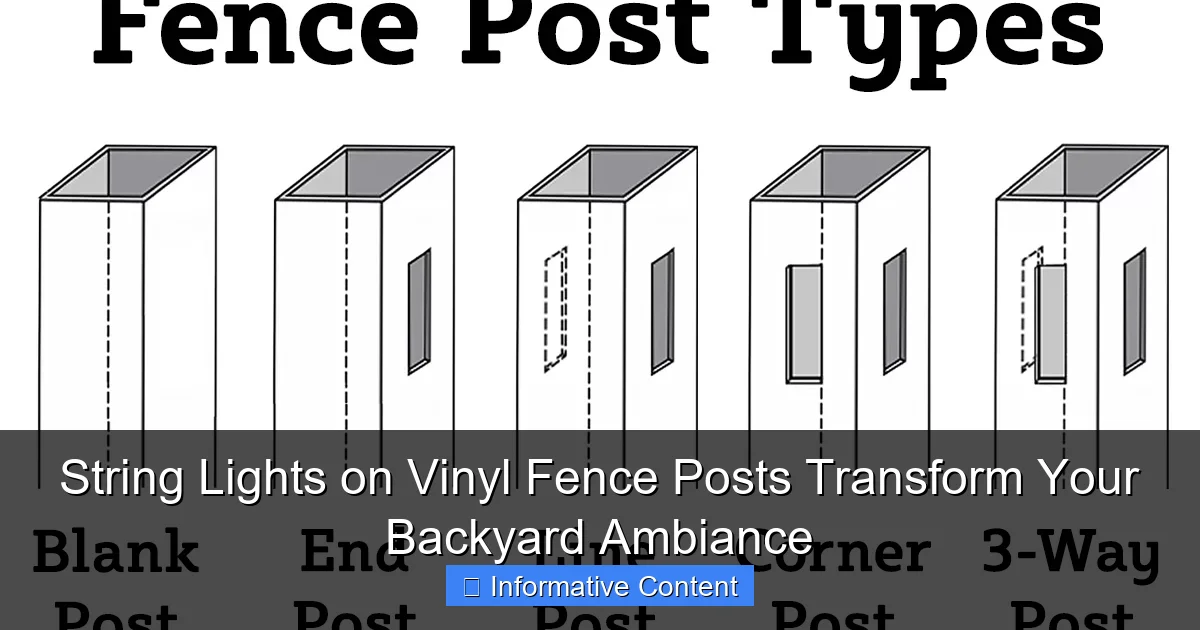 String Lights on Vinyl Fence Posts Transform Your Backyard Ambiance