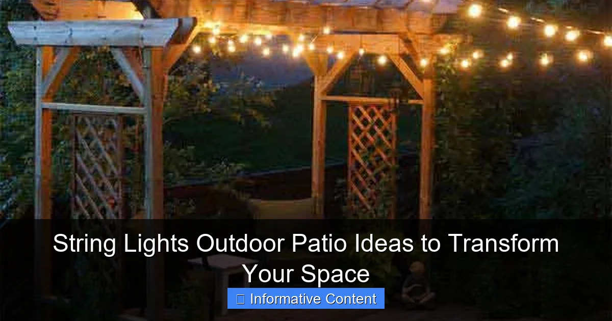 String Lights Outdoor Patio Ideas to Transform Your Space