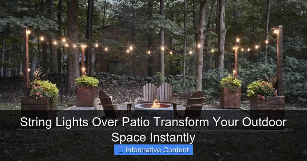 String Lights Over Patio Transform Your Outdoor Space Instantly