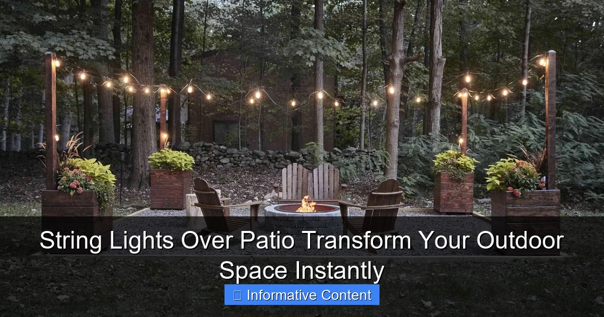 String Lights Over Patio Transform Your Outdoor Space Instantly