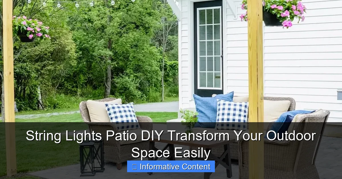 String Lights Patio DIY Transform Your Outdoor Space Easily