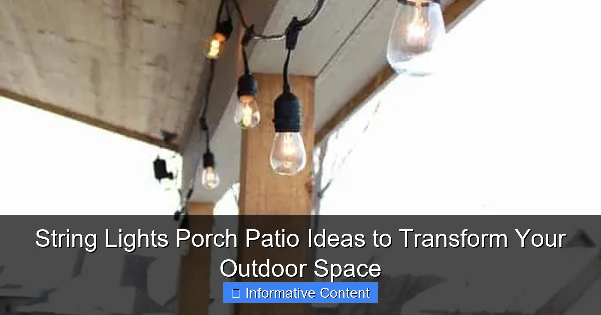 String Lights Porch Patio Ideas to Transform Your Outdoor Space
