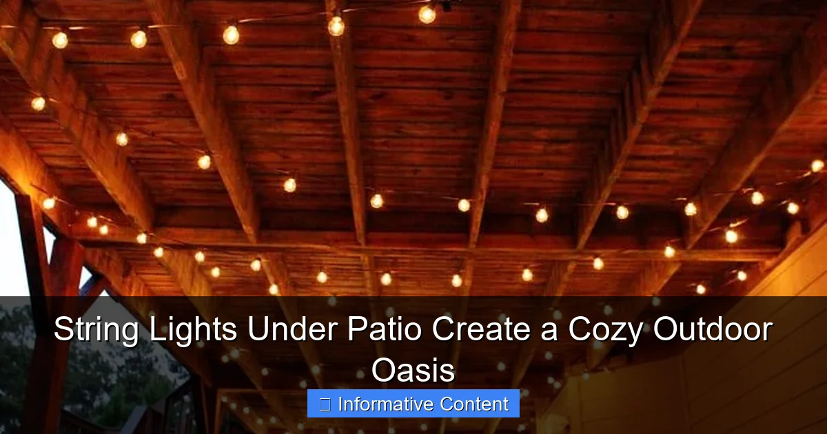 String Lights Under Patio Create a Cozy Outdoor Oasis