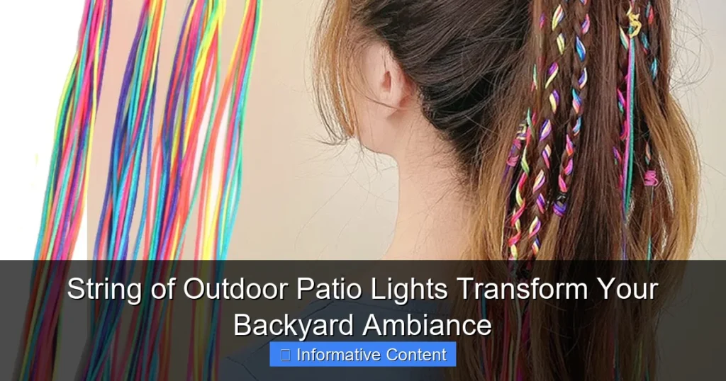String of Outdoor Patio Lights Transform Your Backyard Ambiance