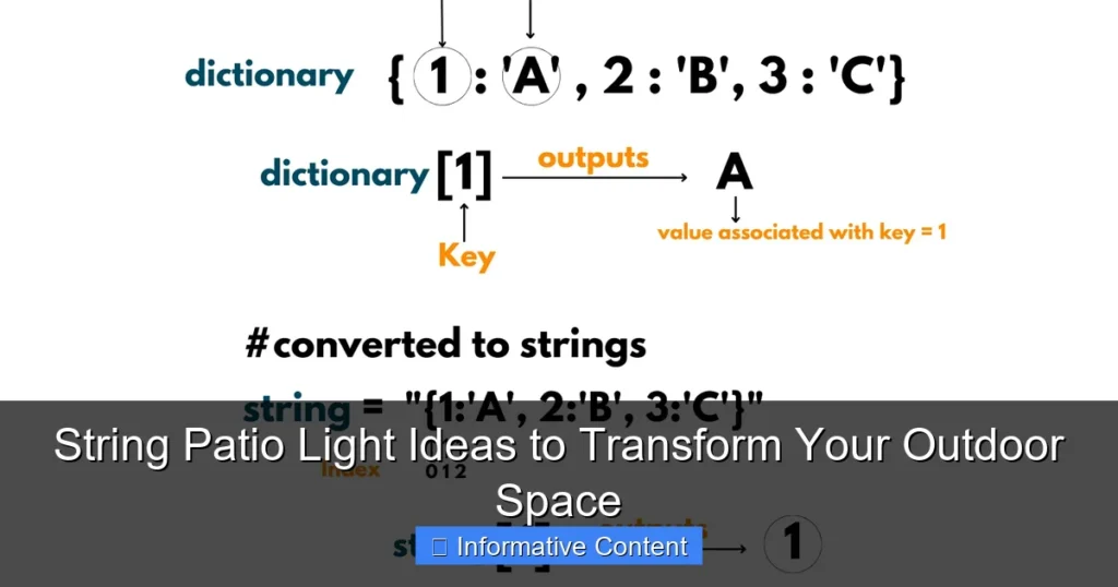 String Patio Light Ideas to Transform Your Outdoor Space