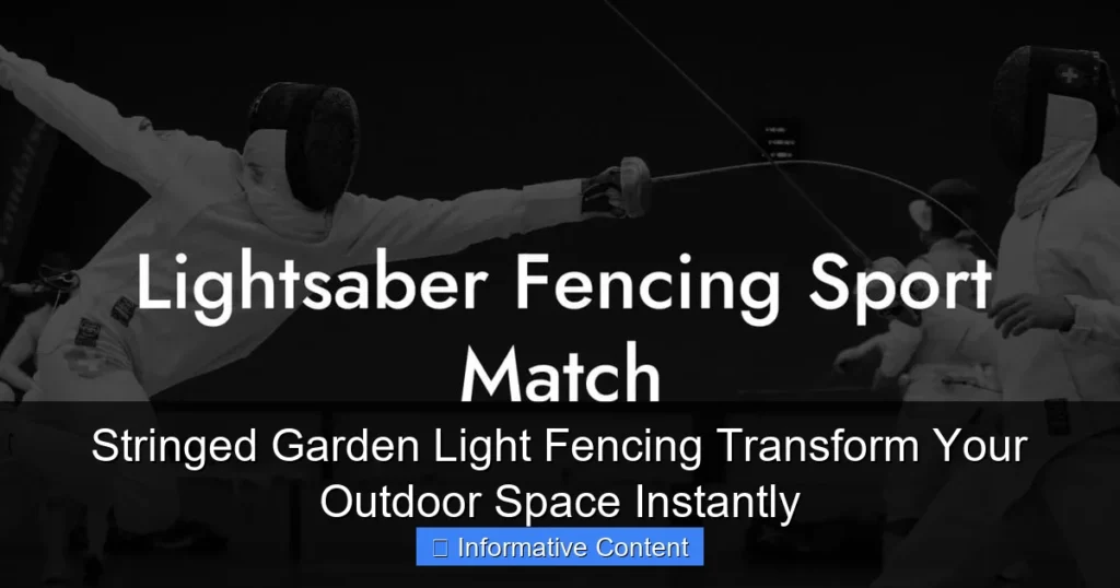 Stringed Garden Light Fencing Transform Your Outdoor Space Instantly