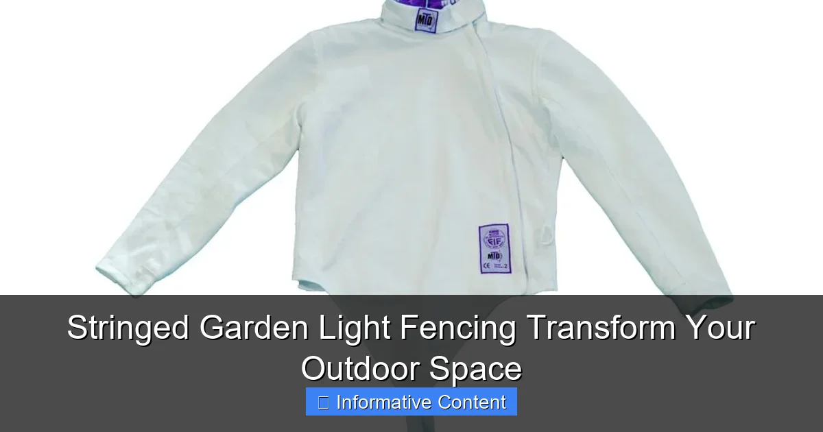 Stringed Garden Light Fencing Transform Your Outdoor Space