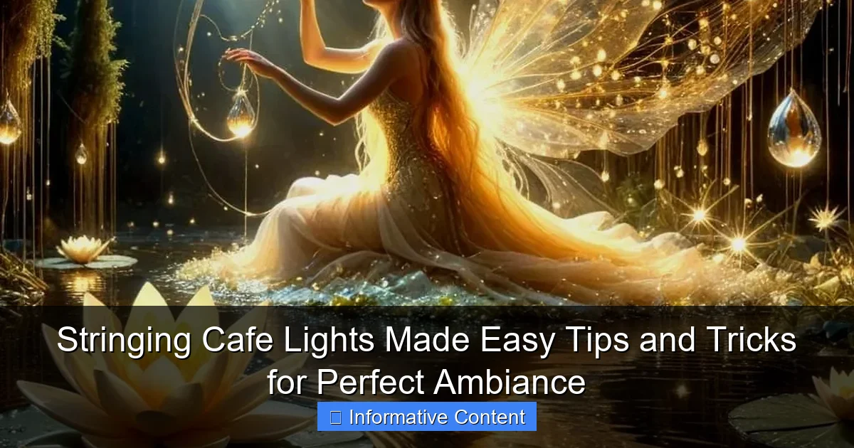 Stringing Cafe Lights Made Easy Tips and Tricks for Perfect Ambiance