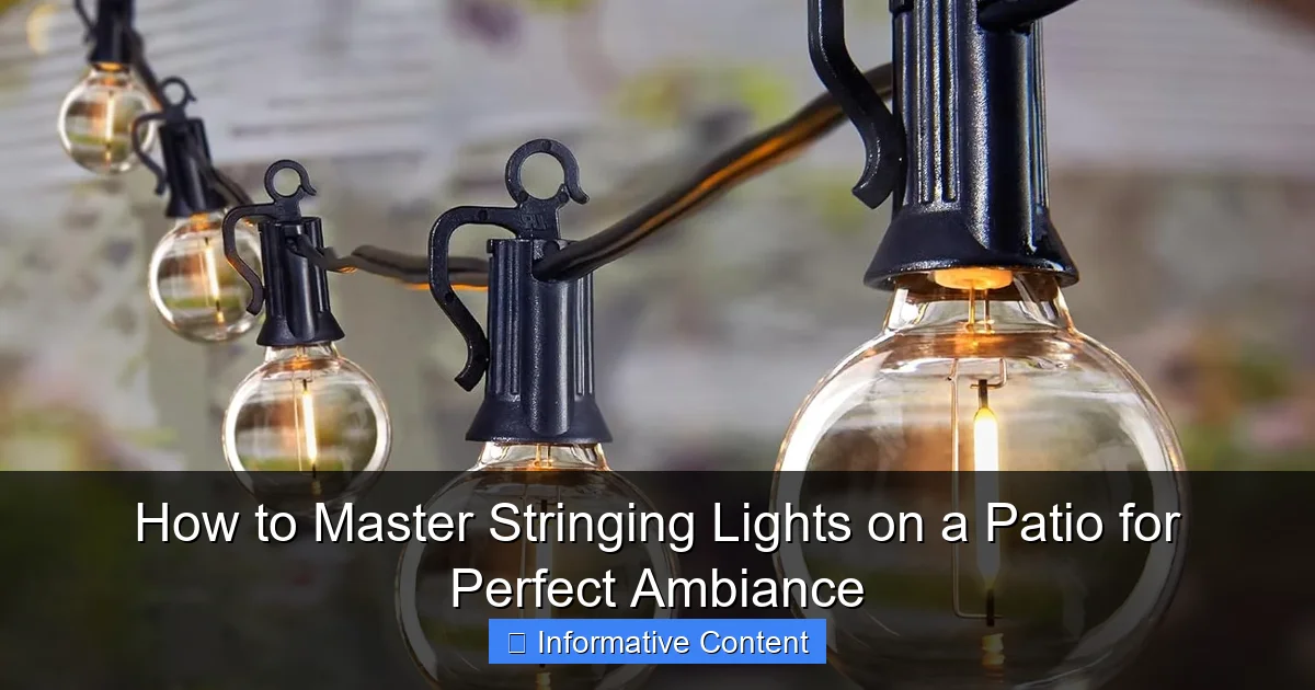 How to Master Stringing Lights on a Patio for Perfect Ambiance