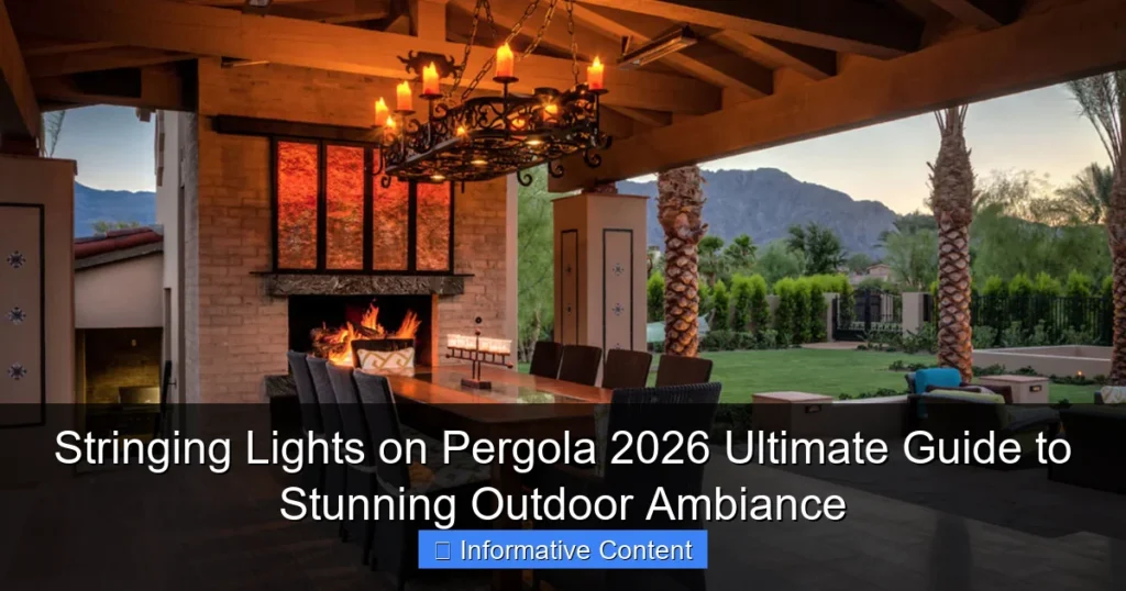 Stringing Lights on Pergola 2026 Ultimate Guide to Stunning Outdoor Ambiance