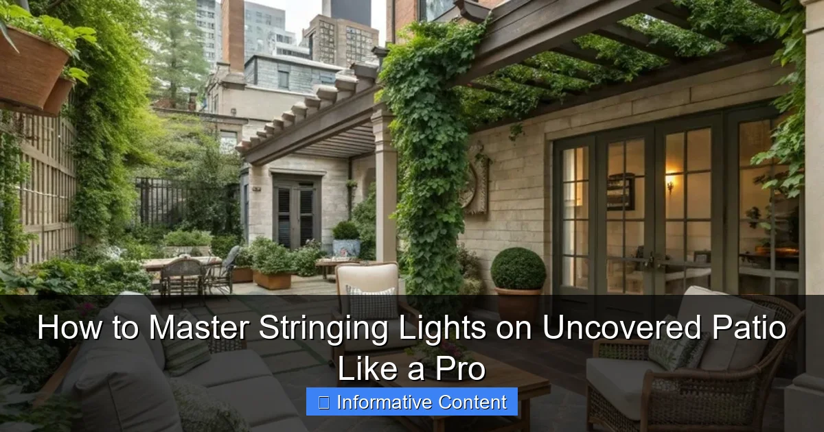 How to Master Stringing Lights on Uncovered Patio Like a Pro
