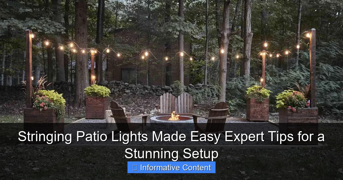 Stringing Patio Lights Made Easy Expert Tips for a Stunning Setup