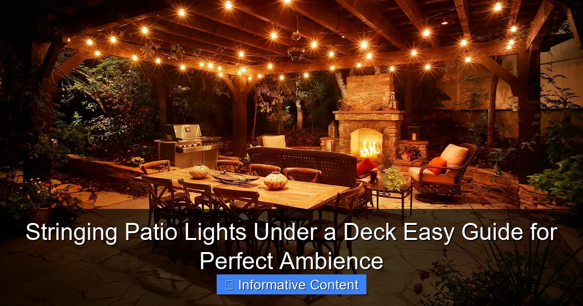 Stringing Patio Lights Under a Deck Easy Guide for Perfect Ambience