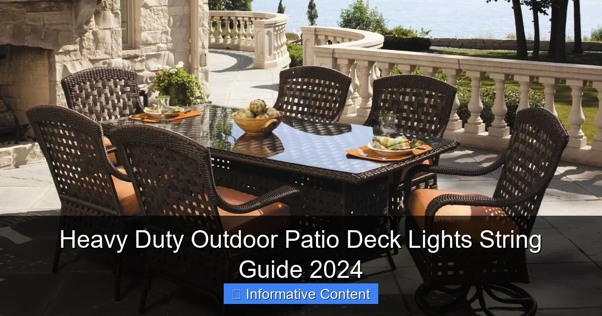 Heavy Duty Outdoor Patio Deck Lights String Guide 2024