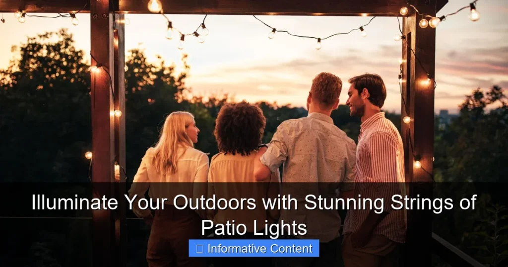 Illuminate Your Outdoors with Stunning Strings of Patio Lights