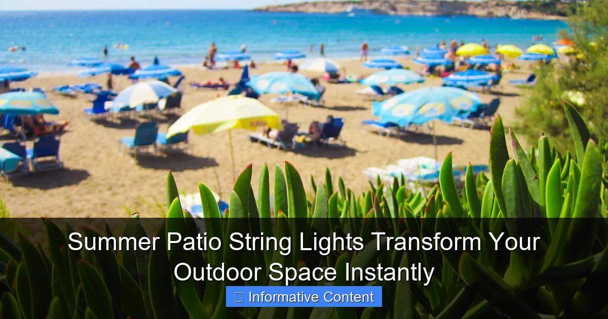 Summer Patio String Lights Transform Your Outdoor Space Instantly