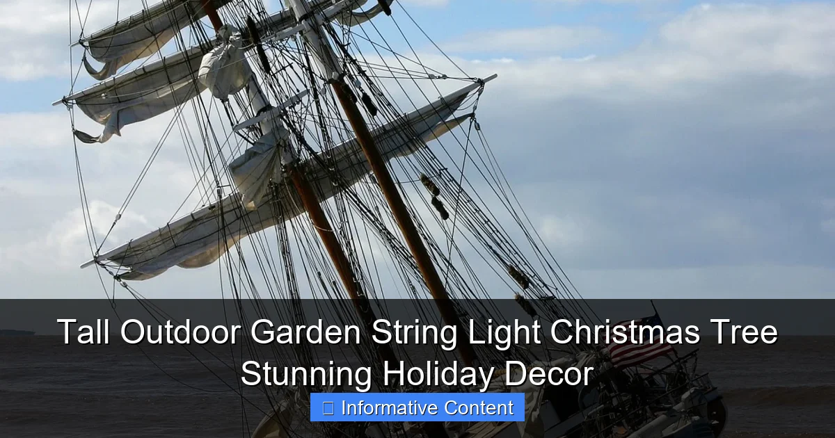 Tall Outdoor Garden String Light Christmas Tree Stunning Holiday Decor