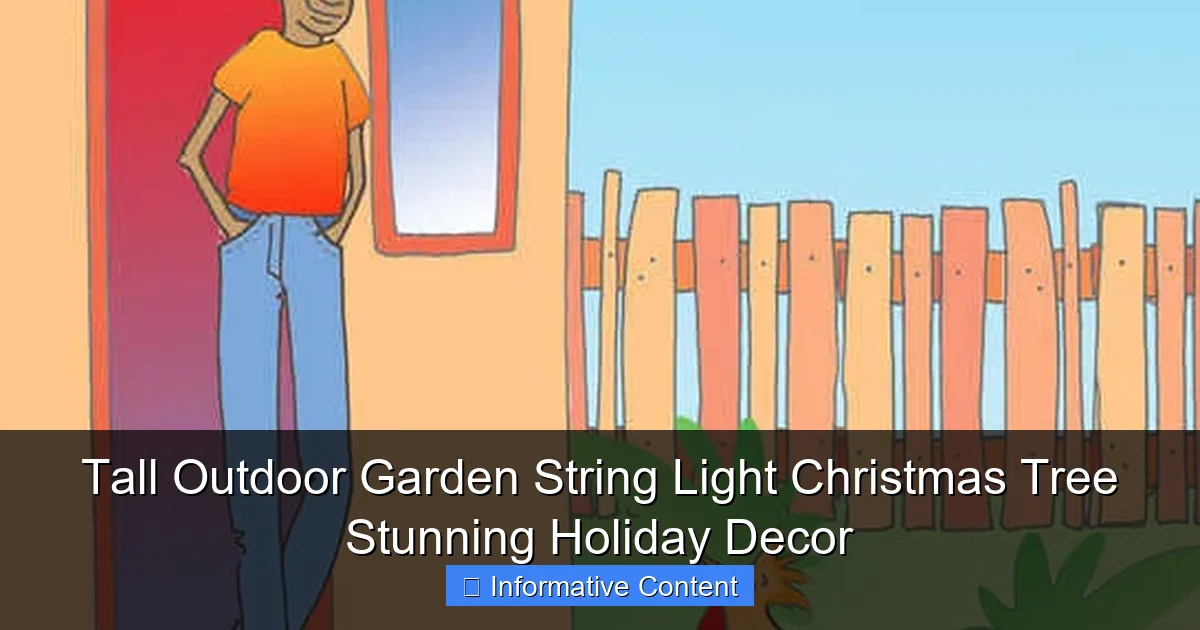 Tall Outdoor Garden String Light Christmas Tree Stunning Holiday Decor