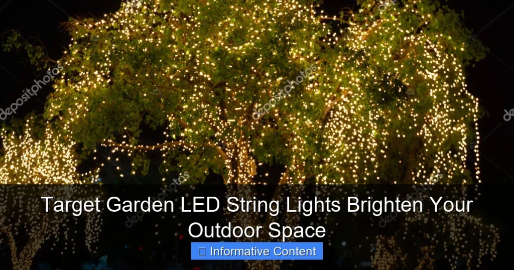 Target Garden LED String Lights Brighten Your Outdoor Space