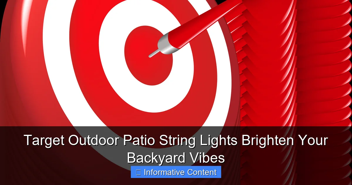 Target Outdoor Patio String Lights Brighten Your Backyard Vibes