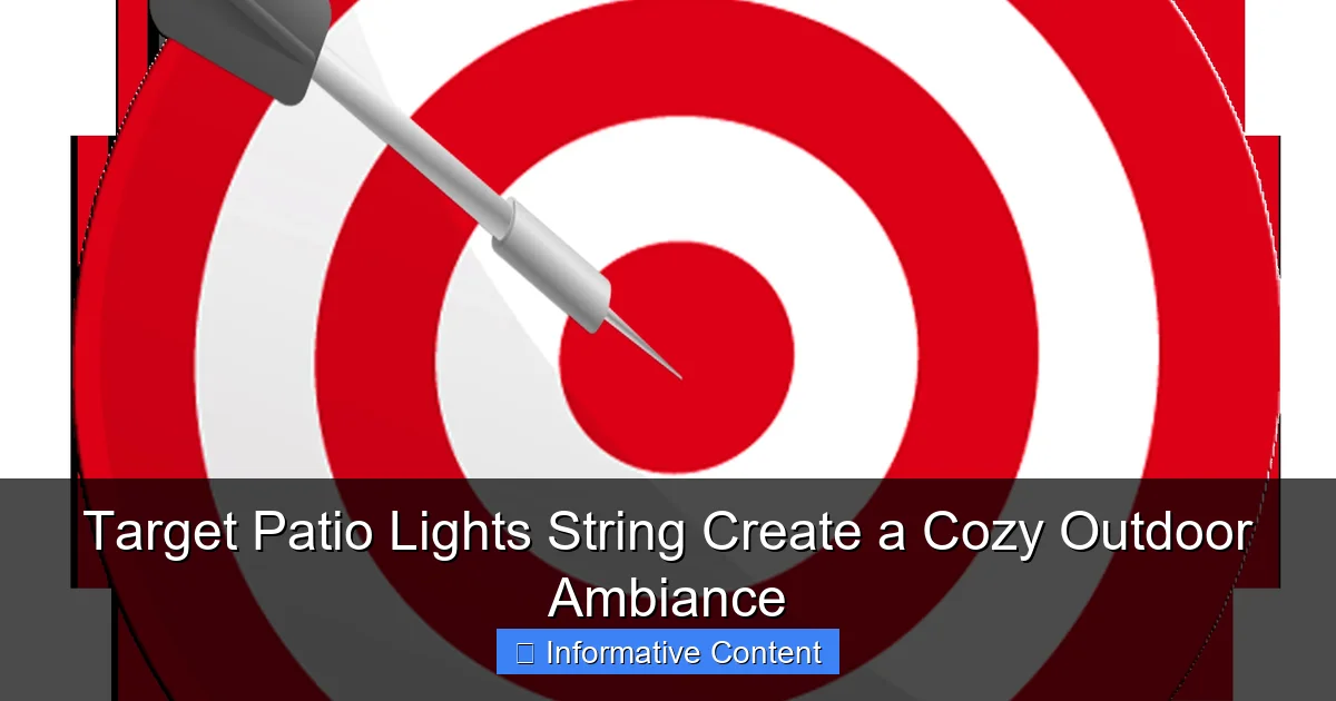 Target Patio Lights String Create a Cozy Outdoor Ambiance