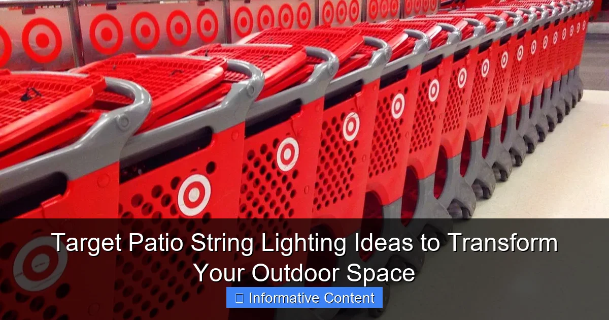 Target Patio String Lighting Ideas to Transform Your Outdoor Space