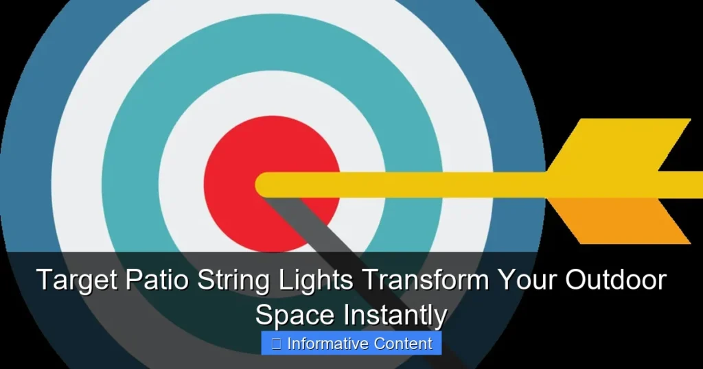 Target Patio String Lights Transform Your Outdoor Space Instantly