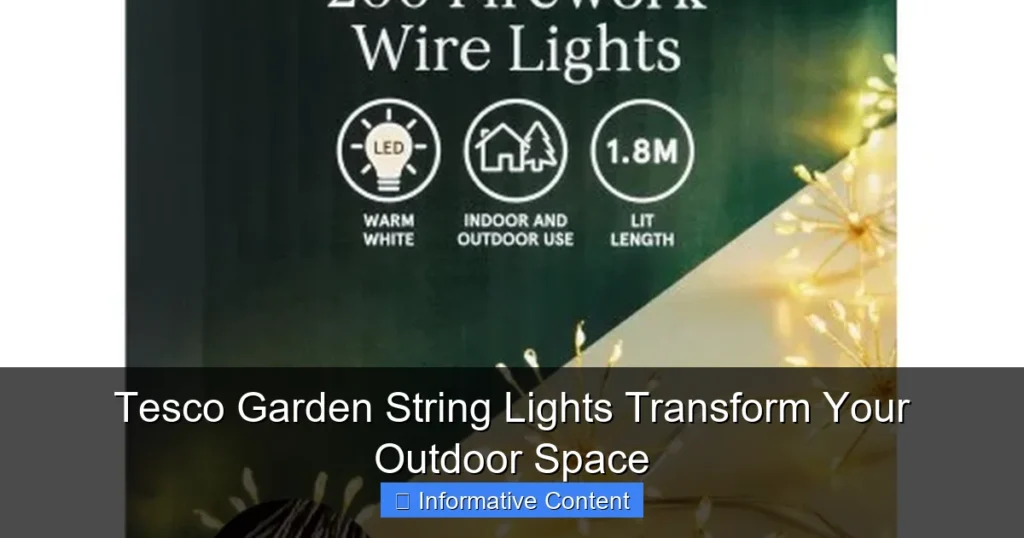 Tesco Garden String Lights Transform Your Outdoor Space
