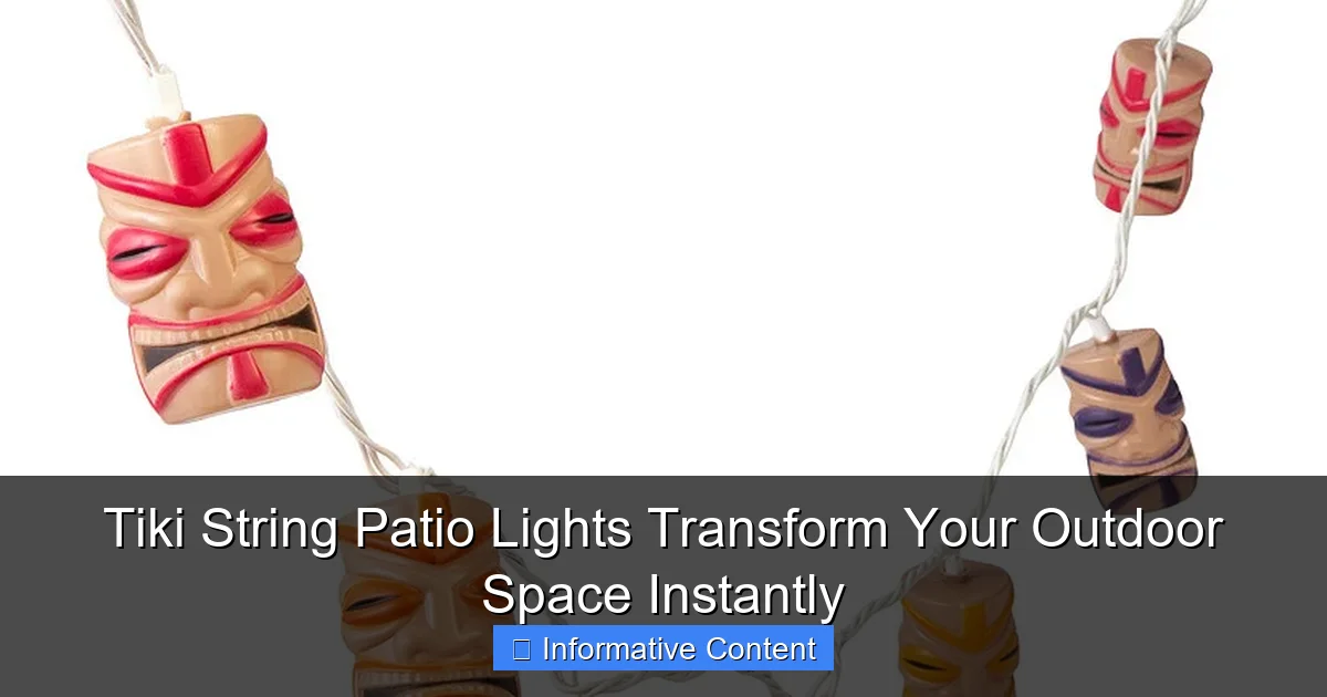 Tiki String Patio Lights Transform Your Outdoor Space Instantly
