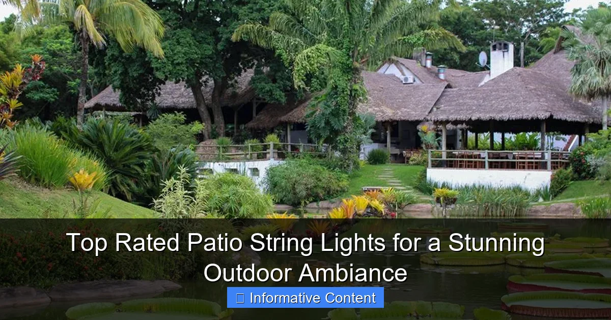 Top Rated Patio String Lights for a Stunning Outdoor Ambiance