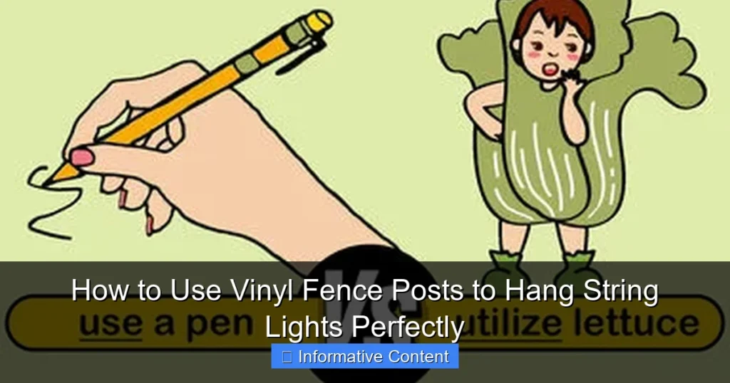How to Use Vinyl Fence Posts to Hang String Lights Perfectly