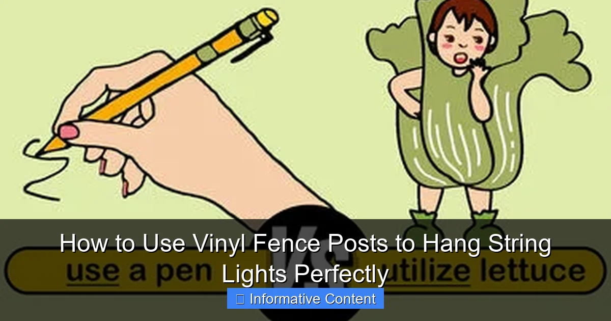 How to Use Vinyl Fence Posts to Hang String Lights Perfectly