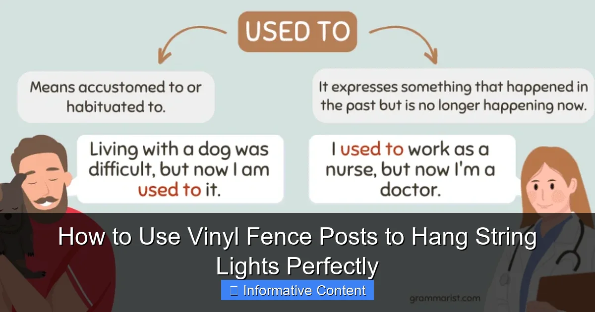 How to Use Vinyl Fence Posts to Hang String Lights Perfectly