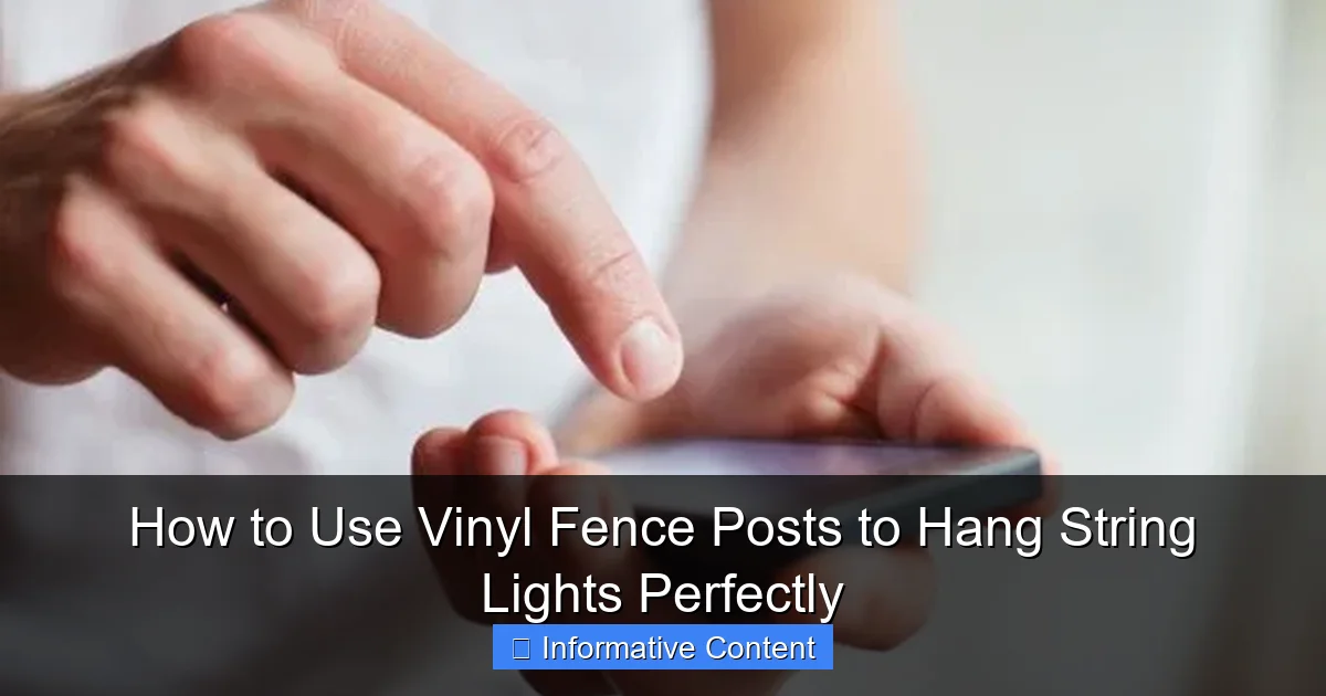 How to Use Vinyl Fence Posts to Hang String Lights Perfectly