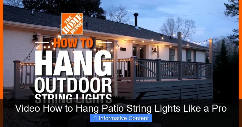 Video How to Hang Patio String Lights Like a Pro