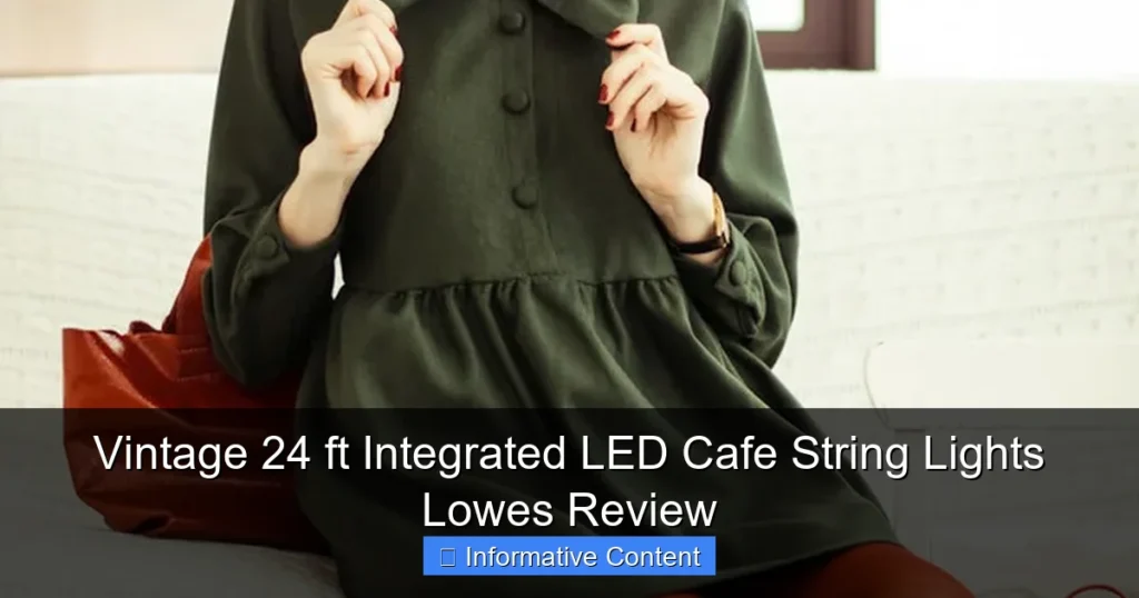 Vintage 24 ft Integrated LED Cafe String Lights Lowes Review