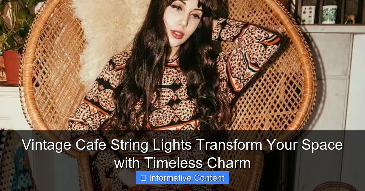 Vintage Cafe String Lights Transform Your Space with Timeless Charm