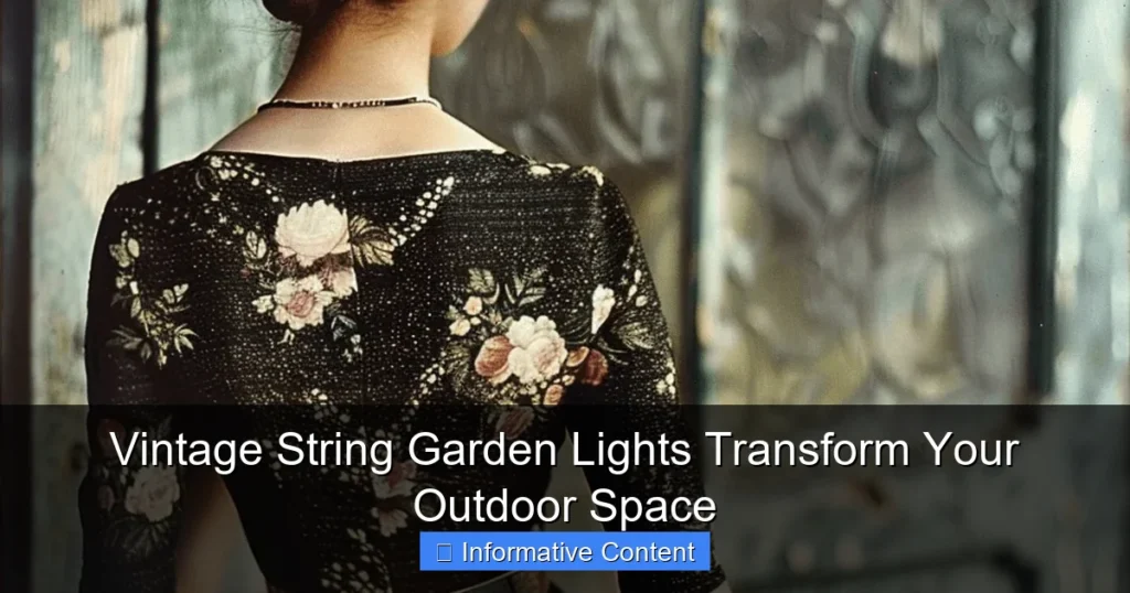 Vintage String Garden Lights Transform Your Outdoor Space